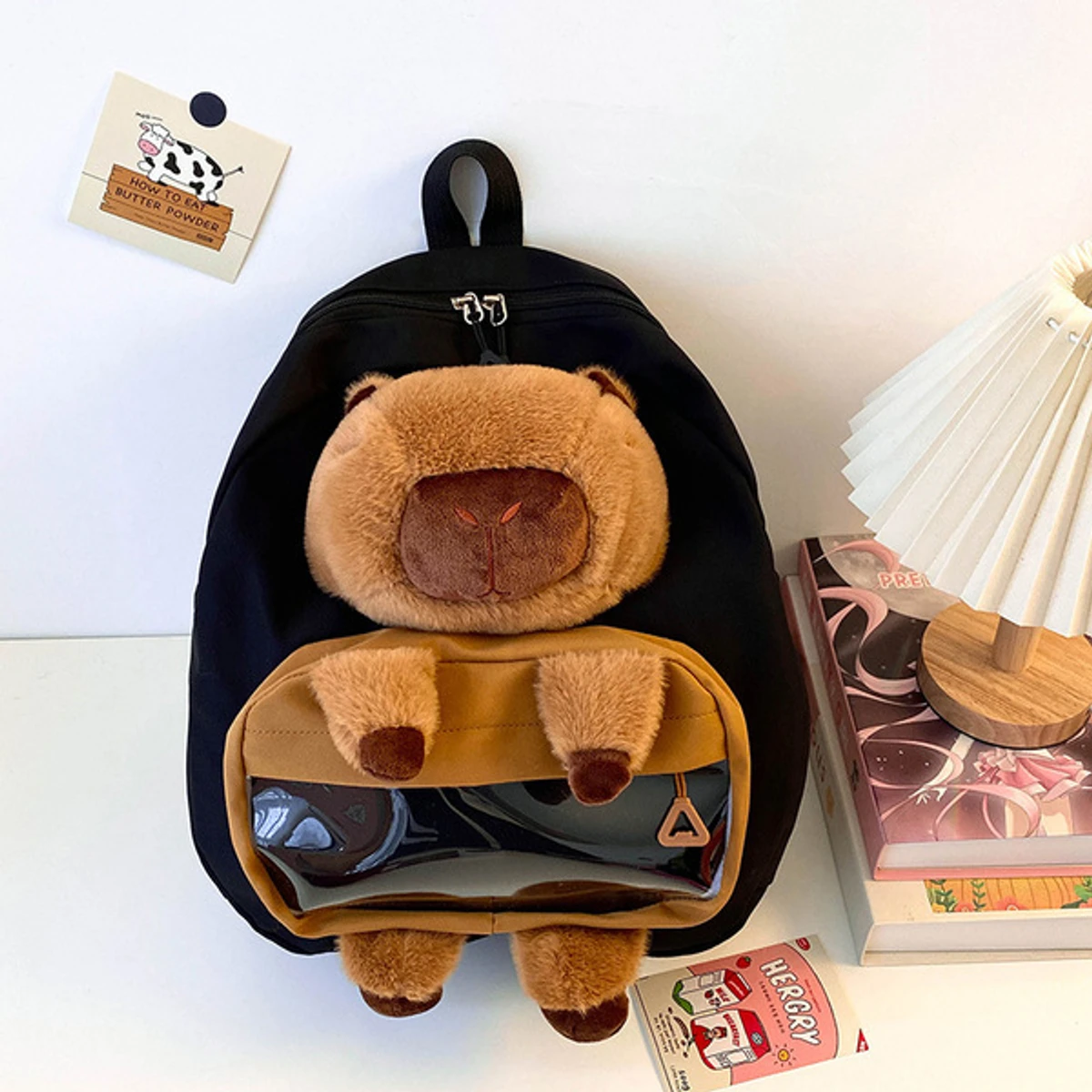 Cute Capybara Large Capacity Backpack School or College Bag - Image 3